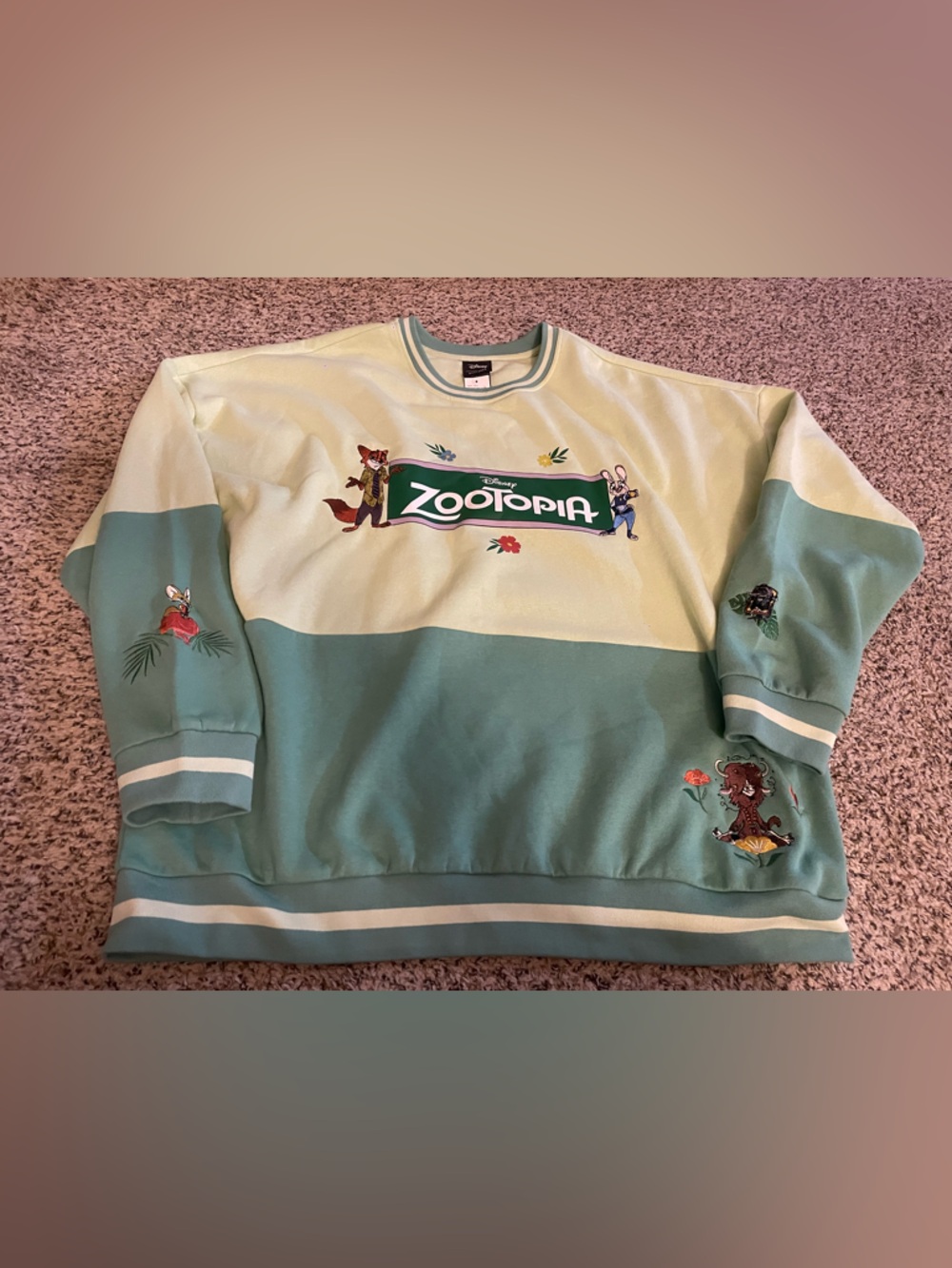 Disney Zootopia Embroidered Icons Sweater